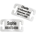 Frisco Stainless Steel Slide-On Personalized Dog & Cat ID Tag, Open Design, Small