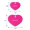 Show in main carousel: GoTags Anodized Aluminum Personalized Dog ID Tag, Heart, Pink, Small slide 7 of 7