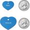 Show in main carousel: GoTags Anodized Aluminum Personalized Dog ID Tag, Heart, Blue, Regular slide 2 of 7