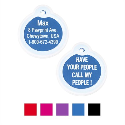 GoTags Anodized Aluminum Personalized Dog & Cat ID Tag with Silencer, slide 1 of 1