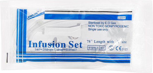 Jorvet Infusion Set with Y Injection 78-in, 20 Drops per mL slide 1 of 3