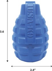 USA-K9 Grenade Treat Dispensing Tough Dog Chew Toy, Blue, Medium slide 2 of 9