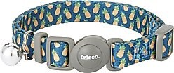 Frisco Pineapple Polyester Breakaway Cat Collar with Bell, 8 to 12-in neck, 3/8-in wide