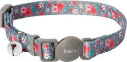 Frisco Rose Polyester Breakaway Cat Collar with Bell, 8 to 12-in neck, 3/8-in wide