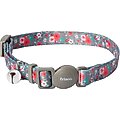 Frisco Rose Polyester Breakaway Cat Collar with Bell, 8 to 12-in neck, 3/8-in wide