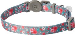 Frisco Rose Polyester Breakaway Cat Collar with Bell, 8 to 12-in neck, 3/8-in wide slide 2 of 5