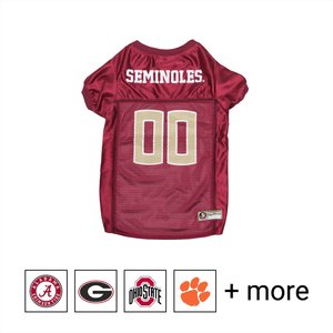Pets First NCAA Dog & Cat Jersey, Florida State, Small