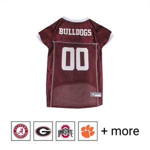 Pets First NCAA Dog & Cat Mesh Jersey, Mississippi State, Large