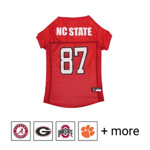 Pets First NCAA Dog & Cat Mesh Jersey, NC State, Large