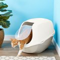 Frisco Hooded Cat Litter Box, Gray, 26-in