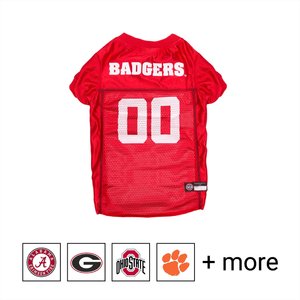 Pets First NCAA Dog & Cat Mesh Jersey, Wisconsin Badgers, X-Large