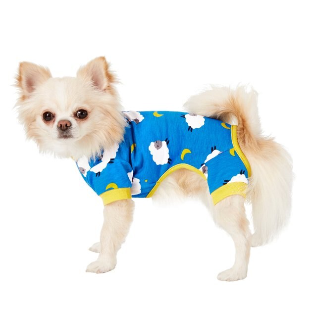 FRISCO Dog & Cat Jersey PJs, Bouncy Sheep, X-Small - Chewy.com