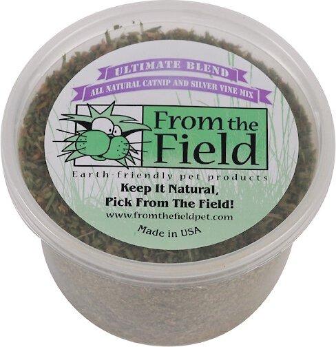 From The Field Ultimate Blend Catnip & Silver Vine Mix, 2-oz tub slide 1 of 5