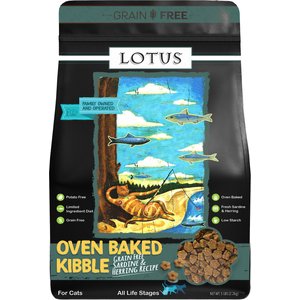 Lotus Sardine & Herring Grain-Free Dry Cat Food, 5-lb bag