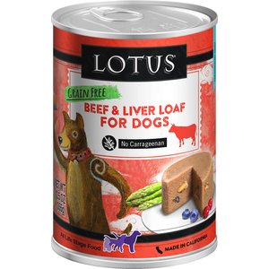 Lotus Grain-Free Beef Loaf Canned Dog Food, 12.5-oz, case of 12