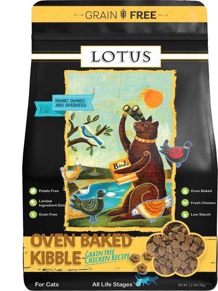 Lotus Wholesome Chicken Grain-Free Recipe Dry Cat Food, 2.2-lb bag slide 1 of 4