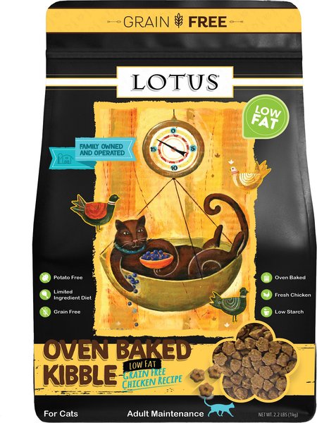 Lotus Low-Fat Chicken Grain-Free Recipe Dry Cat Food, 2.2-lb bag slide 1 of 4