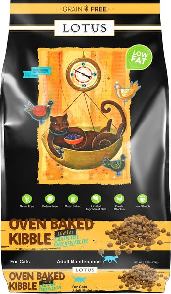 Lotus Low-Fat Chicken Grain-Free Recipe Dry Cat Food, 11-lb bag slide 1 of 2