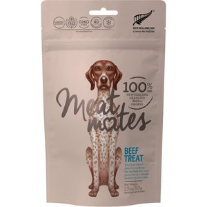 Meat Mates Beef Freeze-Dried Raw Dog Treats, 1.7-oz bag