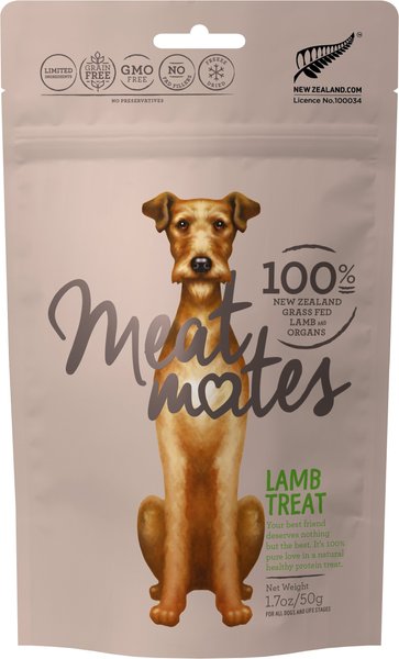 Meat Mates Lamb Freeze-Dried Raw Dog Treats, 1.7-oz bag slide 1 of 10