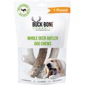 Buck Bone Organics Whole Deer Antlers Dog Chews, 1-lb bag