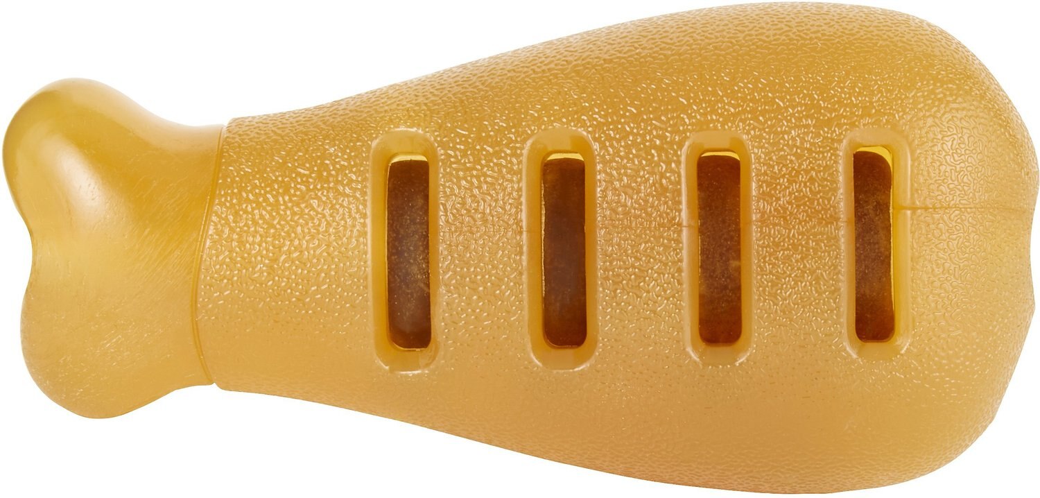 Starmark Treat Ringer FlexGrip Bone For Dogs – Large, Red – Chew Toy With Treat Slots, Includes 4 Treat Rings - View #11