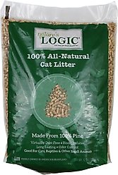 Nature's Logic All Natural Pine Unscented Non-Clumping Wood Cat Litter, 12-lb bag