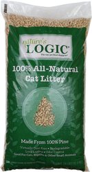 Nature's Logic All Natural Pine Unscented Non-Clumping Wood Cat Litter, 24-lb bag