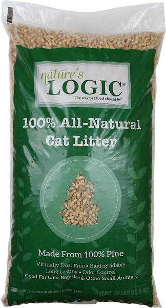 Nature's Logic All Natural Pine Unscented Non-Clumping Wood Cat Litter, 24-lb bag slide 1 of 4