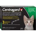 Centragard Topical Solution for Cats, 1.8-5.5 lbs, (Green Box), 3 Doses (3-mos. supply)