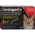 Centragard Topical Solution for Cats, 5.6-16.5 lbs, (Red Box), 3 Doses (3-mos. supply)