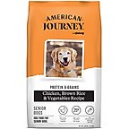 American Journey Protein & Grains Senior Chicken, Brown Rice & Vegetables Recipe Dry Dog Food, 28-lb bag