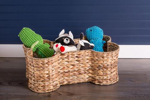 Show full view: Bone Dry Bone-Shaped Hyacinth Storage Basket, Small slide 2 of 8