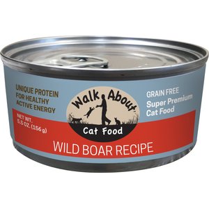 Walk About Grain-Free Wild Boar Canned Cat Food, 5.5 -oz, case of 24