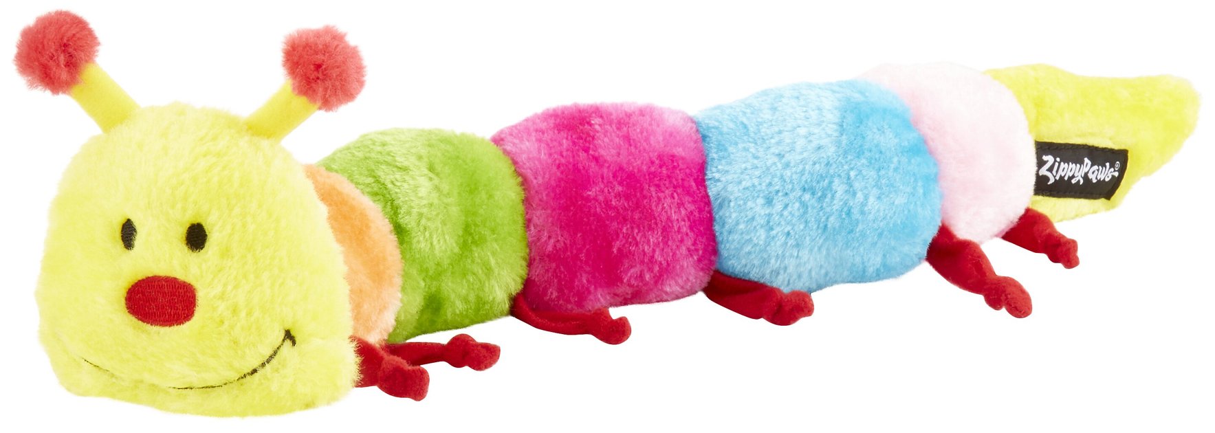 stuffed caterpillar dog toy