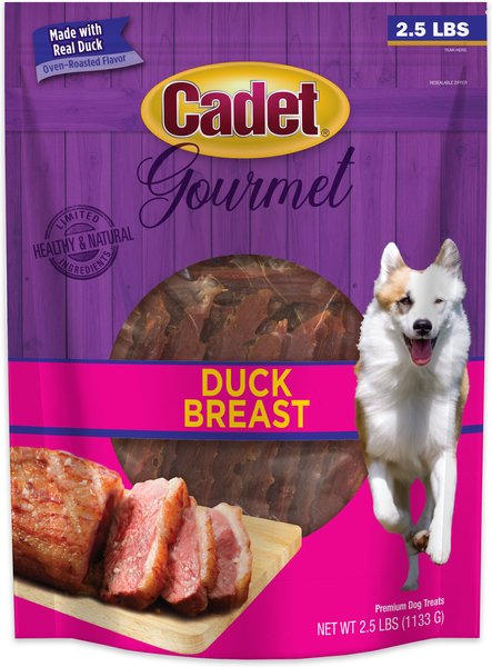 Cadet Gourmet Duck Breast Dog Treats, 2.5-lb bag slide 1 of 11