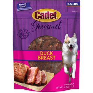 Cadet Gourmet Duck Breast Dog Treats, 2.5-lb bag