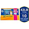 Fresh Step Triple Action Scented Clumping Clay Cat Litter, 10.5-lb bag, pack of 4