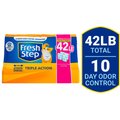 Fresh Step Triple Action Scented Clumping Clay Cat Litter, 10.5-lb bag, pack of 4