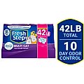 Fresh Step Multi-Cat Scented Clumping Clay Cat Litter, 10.5-lb bag, pack of 4