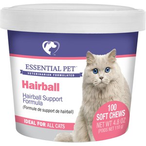 21st Century Essential Pet Hairball Support Soft Chews Supplement for Cats, 100 count