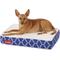 Show in main carousel: Brindle Waterproof Orthopedic Pillow Cat & Dog Bed with Removable Cover, Navy Trellis, Small slide 4 of 8
