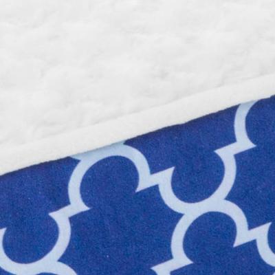 Show full view: Brindle Waterproof Orthopedic Pillow Cat & Dog Bed with Removable Cover, Navy Trellis, Small slide 5 of 8