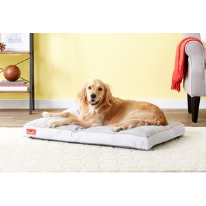 Brindle Soft Orthopedic Pillow Cat & Dog Bed with Removable Cover, Stone, 40 x 26 in