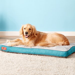 Brindle Soft Orthopedic Pillow Cat & Dog Bed w/Removable Cover, Teal, 40 x 26 in