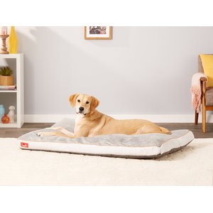 Brindle Soft Orthopedic Pillow Cat & Dog Bed w/Removable Cover, Stone, 52 x 34 in