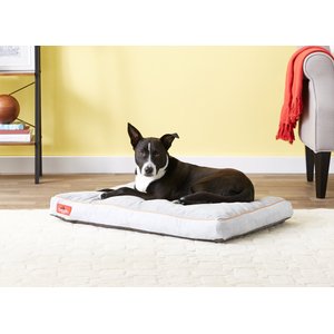 Brindle Soft Orthopedic Pillow Cat & Dog Bed w/Removable Cover, Stone, 34 x 22 in