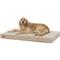 Show in main carousel: Brindle Plush Orthopedic Pillow Cat & Dog Bed with Removable Cover, Khaki, Large slide 4 of 9