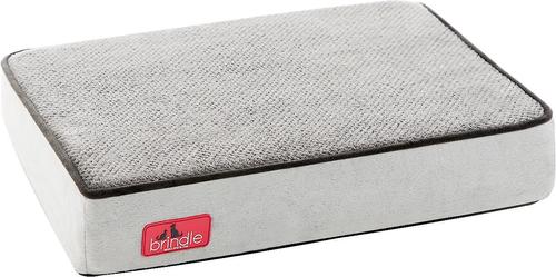 Show full view: Brindle Plush Orthopedic Pillow Cat & Dog Bed with Removable Cover, Charcoal Black, Medium slide 3 of 8