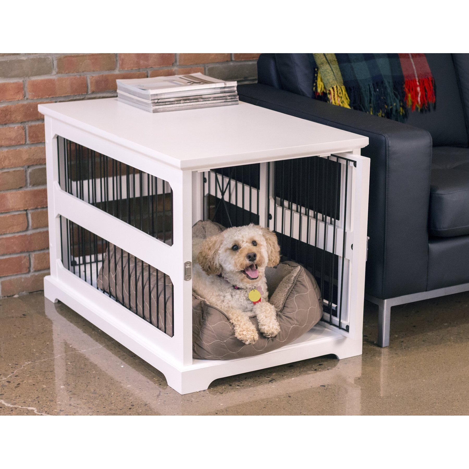 Slide aside dog hot sale crate